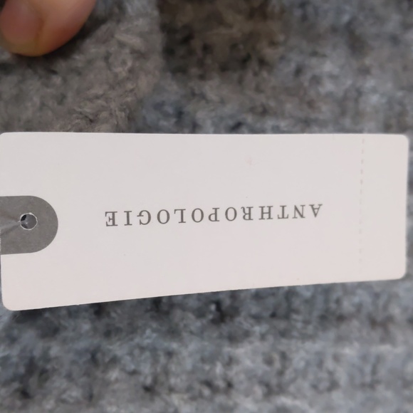 Anthropology Nwt John + Jenn Textured Gray Turtleneck Oversized Lagenlook Xs - Picture 3 of 6